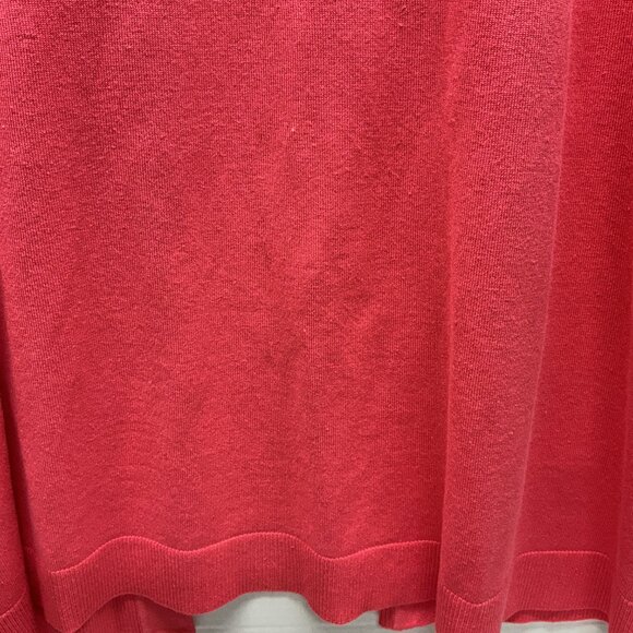 Long Cardigan with Pockets Belle by Kim Gravel Feather Knit $64 QVC -CORAL - Picture 9 of 13